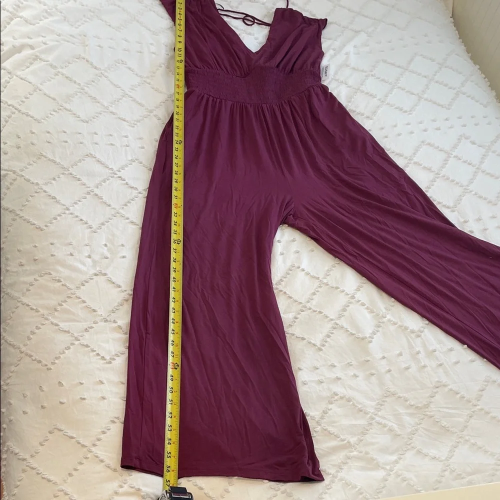 Old Navy Burgundy Jumpsuit nwt large tall